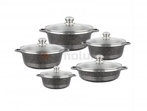 10Pcs Stainless Steel Cookware Set With Glass Lid Professional Stainless Steel Cookware Kitchenware And Cookware