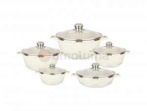 10Pcs Stainless Steel Cookware Set With Glass Lid Professional Stainless Steel Cookware Kitchenware And Cookware