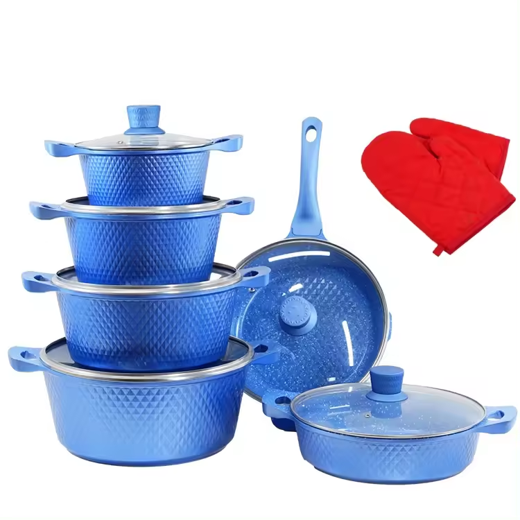 12pcs Kitchen Cookware Sets 28cm Non Stick Fryi...