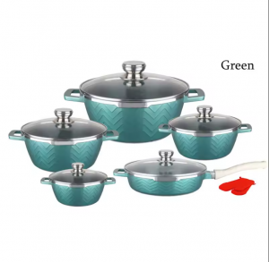 High Cost Performance Cookware Sets Non Stick Aluminum Cooking Pot Set Soup Frying Pan Set NonStick Cookware