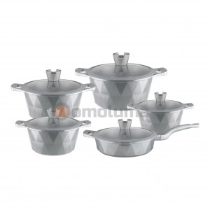 10PCS non stick Aluminum pot set